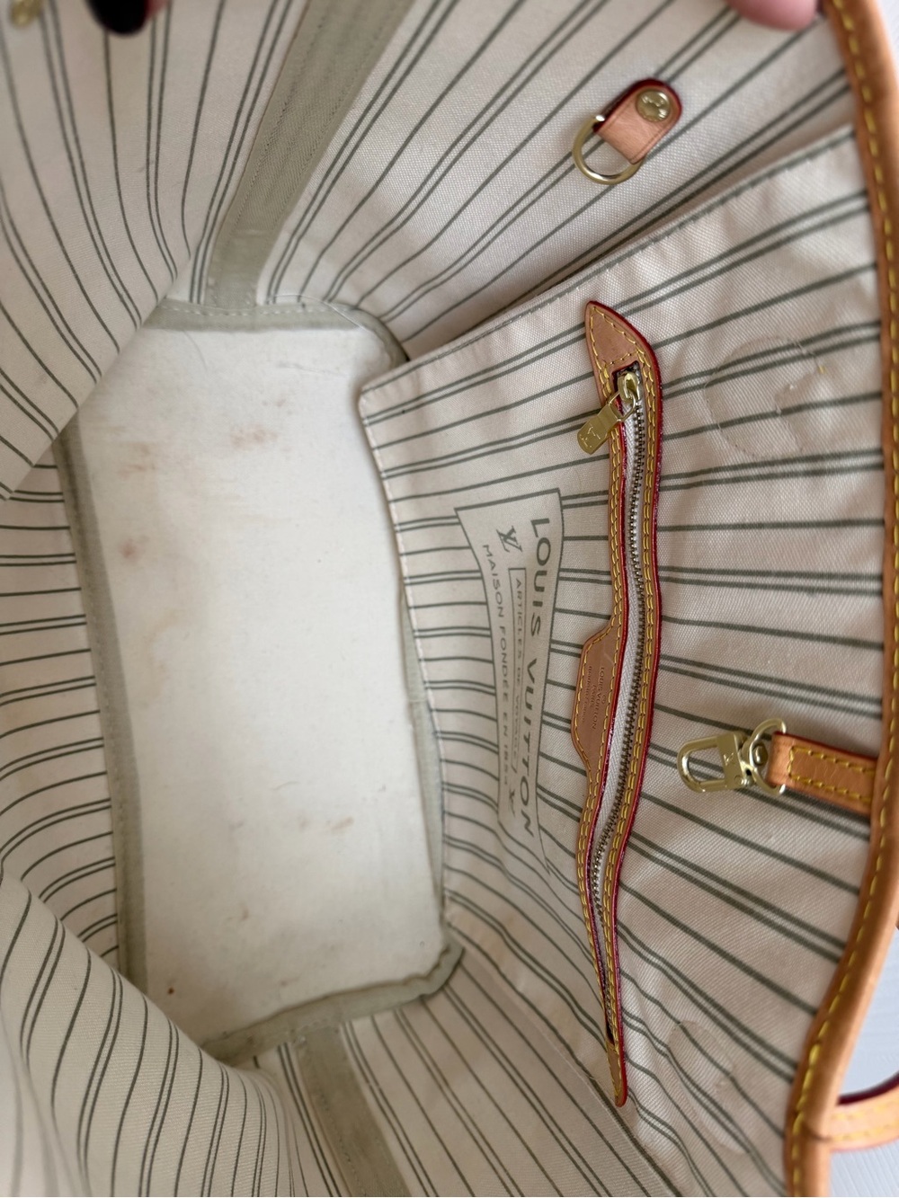 Fashion Inspired Checkered Canvas Tote Bag in Beige and Tan - Picture 10 of 16